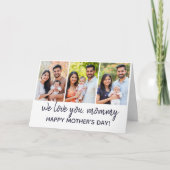 Carte Collage photo de verset biblique en typographie po (Devant)