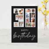 Carte Collage photo du 30e anniversaire (Fleur jaune)