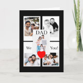 Carte Collage photo du 45e anniversaire pour papa (Devant)