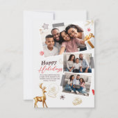 Carte Collage photo Happy Holiday Family Three (Devant)