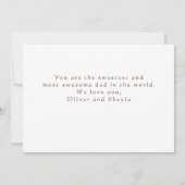 Carte Collage photo moderne Best Papa Ever Fête des Père (Dos)