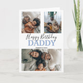 Carte Collage Photo Moderne de 3 | Anniversaire (Devant)