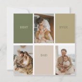 Carte Collage photo moderne Meilleur papa Jamais Cadeau (Devant)
