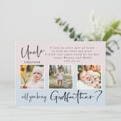 Carte Collage photo moderne Proposition de parrain (Debout devant)