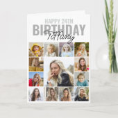 Carte Collage photo N'importe quel âge Joyeux anniversai (Devant)