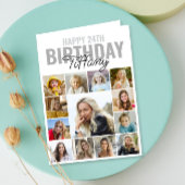 Carte Collage photo N'importe quel âge Joyeux anniversai