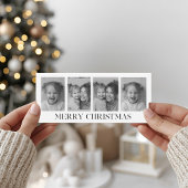 Carte Collage photo noir et blanc Joyeux Noël