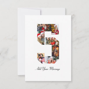 Carte Collage photo noir et blanc numéro 5