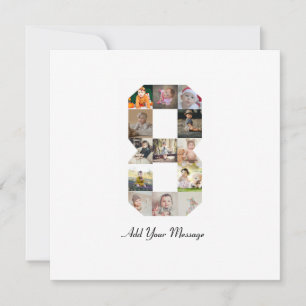 Carte Collage photo noir et blanc numéro 8