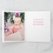 Carte Collage photo numéro 3 Fille 3e anniversaire (Intérieur)