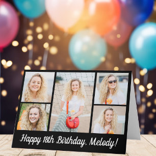 Carte Collage photo personnalisé Joyeux Anniversaire Mod