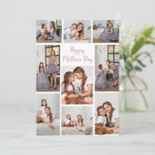 Carte Collage photo pour la fête des mères de la part de (Debout devant)