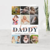 Carte Collage photo pour la fête des pères  (Devant)