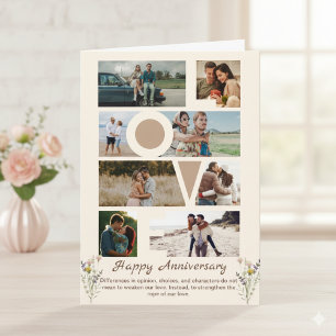 Carte Collage photo simple et joyeux de l'anniversaire