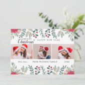 Carte Collage photo Sucre de canne rouge et blanc (Debout devant)