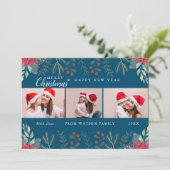 Carte Collage photo Sucre de canne rouge et blanc (Debout devant)