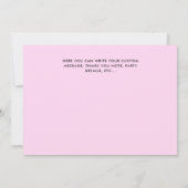 Carte Collage photo Sweet sixteen rose (Dos)