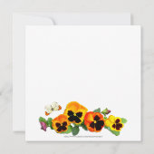 Carte Collage Pretty Pansy Texte personnalisé (Dos)