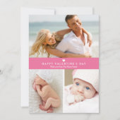 Carte Collage simple | Rose (Devant)