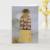 Carte Collage unique Terre Mama Michelle Blank (Fleur jaune)