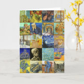Carte Collage Van Gogh (Fleur jaune)