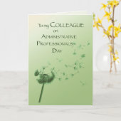 Carte Colleague Admin Pro Jour Dandelion (Fleur jaune)