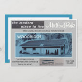 Carte collectable de parc de modèle intérieur de (Devant / Derrière)