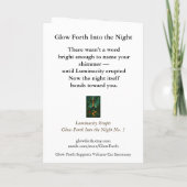 Carte Collectable Glow Forth Greeting Card (Dos)