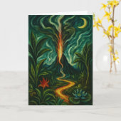 Carte Collectable Glow Forth Greeting Card (Fleur jaune)