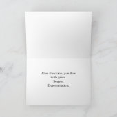 Carte Collectable Glow Forth Greeting Card (Intérieur)