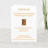 Carte Collectable Glow Forth Greeting Card (Dos)