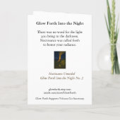 Carte Collectable Glow Forth Greeting Card (Dos)