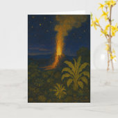 Carte Collectable Glow Forth Greeting Card (Fleur jaune)