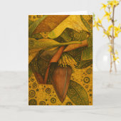 Carte Collectable Glow Forth Greeting Card (Fleur jaune)