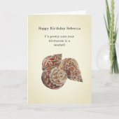 Carte Collectes de coquillages Anniversaire (Devant)