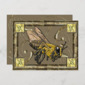 Carte Collecteur d'abeille miel (Devant / Derrière)