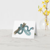 Carte Collection Austrailian  snake Note Card (Fleur jaune)