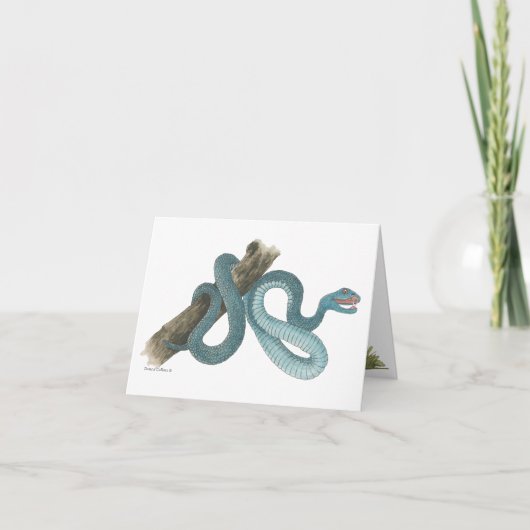 Carte Collection Austrailian  snake Note Card (Devant)