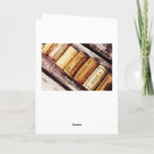 Carte collection de bouchons de bouteille de vin françai (Dos)