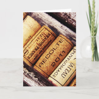 Carte collection de bouchons de bouteille de vin françai