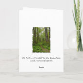 Carte Collection de cadeau de Salutation-Carte de CHEMIN (Dos)