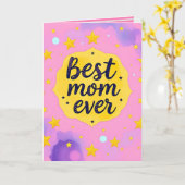 Carte Collection de cadeaux tendance Luxury Stars (Fleur jaune)