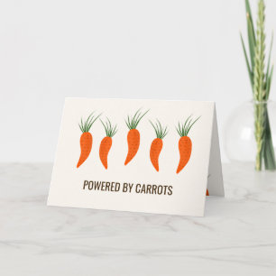 Carte Collection de carottes botaniques Anniversaire