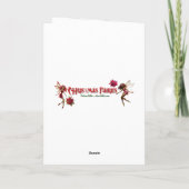 Carte Collection de fées de Noël - Cheveux d'Auburn (Dos)