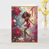 Carte Collection de fées de Noël Tint de Plum Coiffure n (Fleur jaune)