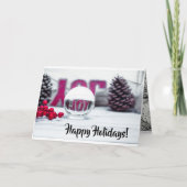 Carte Collection de fêtes de boule de verre de joie (Devant)