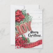 Carte Collection de fêtes Joy & Wreath (Devant)