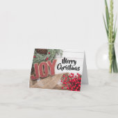 Carte Collection de fêtes Joy & Wreath (Devant)
