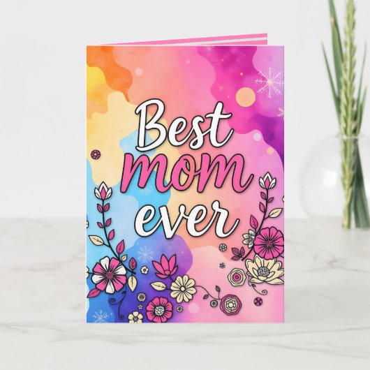 Carte Collection de fleurs de luxe tendance pour cadeau (Devant)