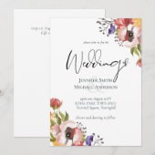 Carte Collection de mariage Couleurs d'automne rustiques (Devant / Derrière)